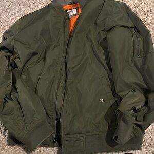 Old Navy Dark Green Bomber Jacket